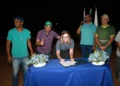 Deputada Claudia Lelis prestigia assinatura da ordem de serviço da Praça do Boi, em Natividade