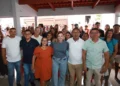 Deputado Claudia Lelis em agenda de pré-campanha em Praia Norte (Foto: Divulgação)