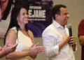Rejane Araújo com Fábio Vaz, pré-candidatos à Assembleia Legislativa e Câmara Federal
