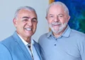 Pré-candidato ao Senado, Paulo Mourão, com o presidente Lula da Silva (Foto: Divulgação)