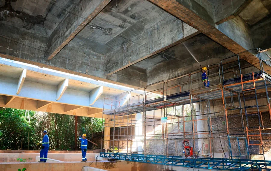 Secretaria de Infraestrutura de Palmas retoma obras de recuperação estrutural em ponte da Avenida NS-02