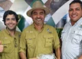 Secretário da Pesca e Aquicultura, Rodrigo Ayres, com o governador Wanderlei Barbosa