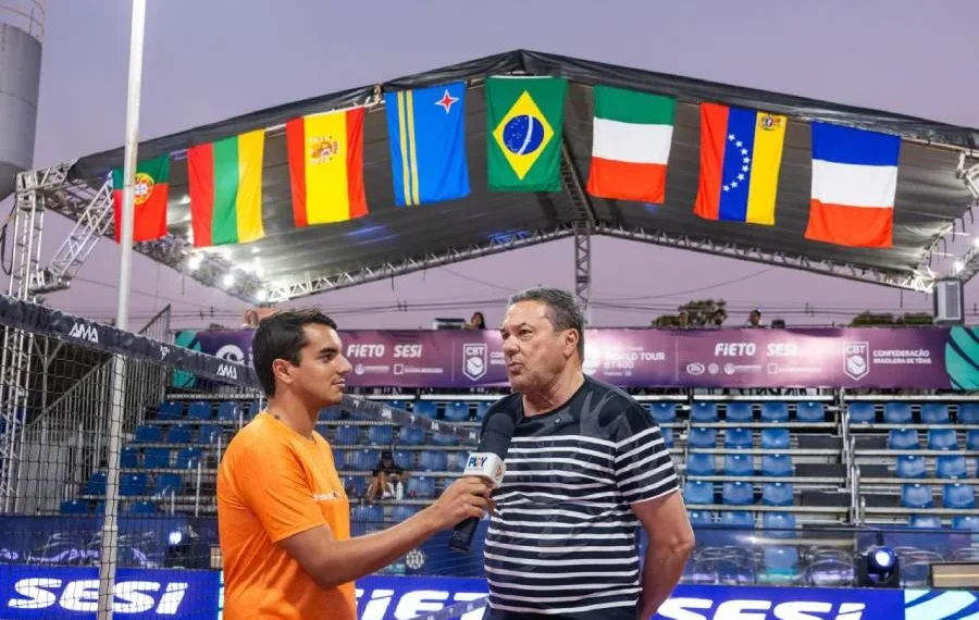 Vanderlei Luxemburgo prestigia Torneio Internacional de Beach Tennis e enaltece Palmas no calendário esportivo mundial