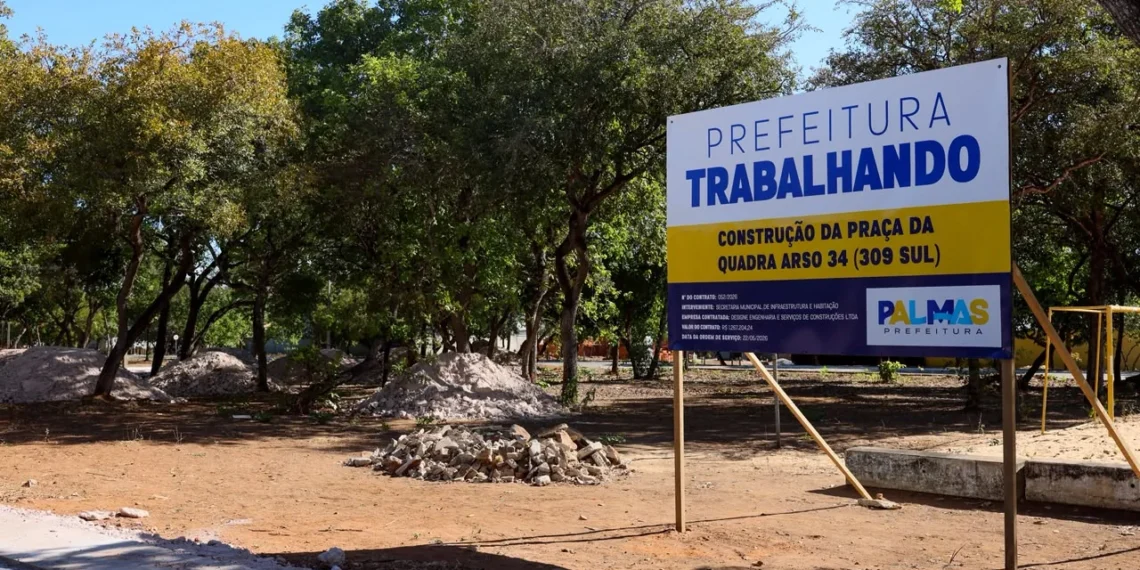 Orçada em R$ 1,2 milhão, praça da Arso 34 começa a ser construída pela Seihab