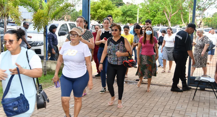Colégio eleitoral no Tocantins em dia de votação
