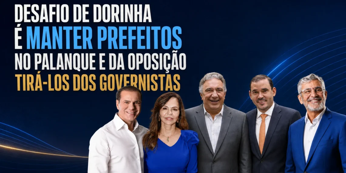 RESUMO | Desafio de Dorinha é manter prefeitos no palanque e da oposição tirá-los dos governistas